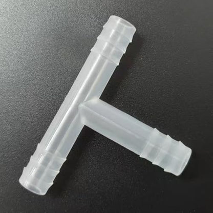 3 Way Tee Connector Equal Barbed T-Fitting 3 Way Hose Barb Adapter for Laboratory Biochemical Analytical Instruments Food Machinery Aquarium Equipment 100pc/pk (8.5mm 11/32'' 8T) - size: 8.5mm 11/32'' 8T