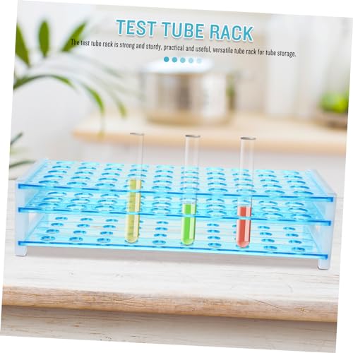 GLEAVI 2pcs Aquarium Test Tube Holder Plastic Test Tube Rack Lab Storage Organizer