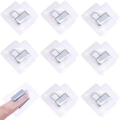 Hidden Magnetic Snap,Invisible Magnets Sew in PVC for Thin Fabrics (Rectangle Magnets 20x10mm) - style: PVC-Rectangle