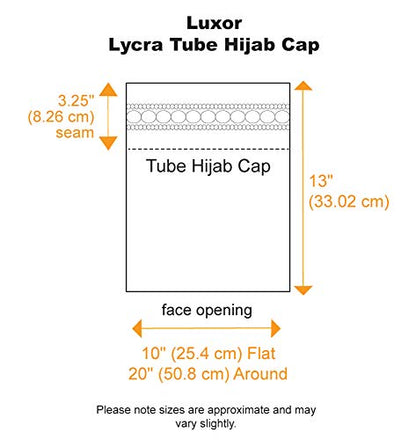 Luxor Underscarf 히잡 비니 헤드 랩 암 환자용 항암 캡 - color: 블랙.