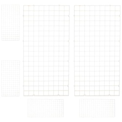 6pcs Aquarium Grid Dividers Fish Tank Bottom Partition Net White 30x15cm Mesh Breeding Isolation Board for Aquarium Filter and Fish Tank Separation
