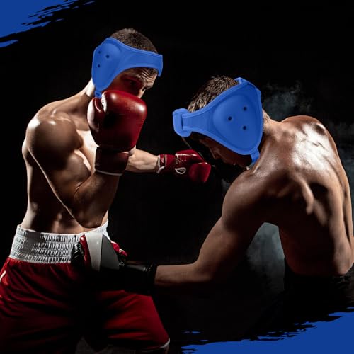 VioraWhite Wrestling Headgear for Kids Youth with Protective Knee Pads Soft Grappling Headgear Wrestling Ear Protection Thick Sponge Anti Slip Knee Sleeve for Sparring Brazilian Jiu Jitsu