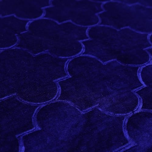 Islamika Prayer Mat Islamic Muslim Rug - Thick Padded mat Sajadah Men Women with Islam Prayer Beads for Eid Travel Ramadan, Soft and Padded (Blue) - color: Blue