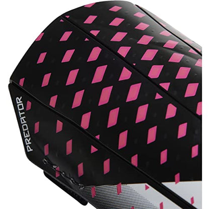 Adidas Soft Ground Match Predator Shin Guards - color: Black/White/Team Shock Pink, size: Small