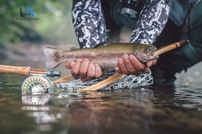 Maxcatch Transparent Rubber Net Replacement for Fly Fishing Trout Mesh Landing Net
