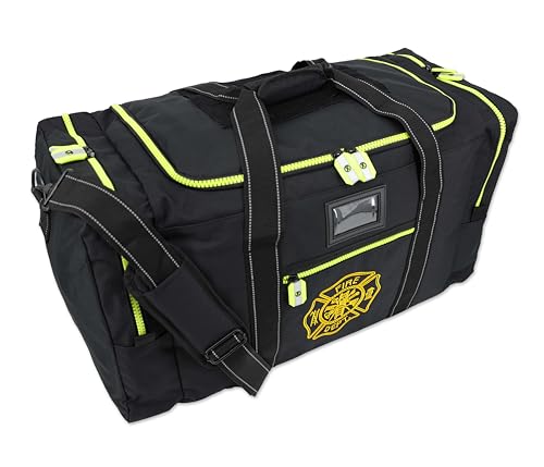 Lightning X Firefighter Turnout Gear Package - Gear Bag, SCBA Mask Bag, Fire Glove Strap, Shoulder Strap - color: Black