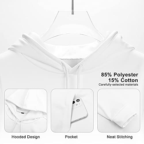 Hooded Sweatshirt for Women with Pocket, Lightweight Pullover Tops Casual Hoodies Sweatshirts - color: Picture(243), size: Large