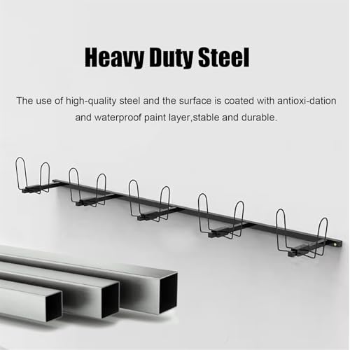 Wall Mounted Display Boxing Glove Holder, Black Powder Coated Storage Rack with Metal Hook, Hold 2/3 / 4/5 Pair of Training Gloves Dryer,140cm/55.1in Long - size: 140cm/55.1in long