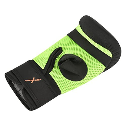 MaxxMMA Neoprene Washable Heavy Bag Gloves - Boxing Punching Training - color: Neon Yellow, size: Large-X-Large