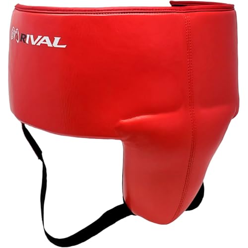 RIVAL Boxing RNFL10 Pro 360 파울 방지 사타구니 프로텍터, 15mm 이중 밀도 폼 패딩, 가볍고 편안한 보호 컵 - color: 레드, size: 소형