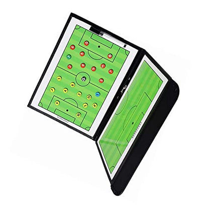Estink Soccer Coaching Board, Magnetic Double Sides Football Strategy Clipboard with Marker Pen and Eraser, for Soccer Training Teaching