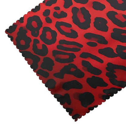 Placemats Set of 4 Heat Resistant Red Leopard Pattern Place mat for Dining Table Non-Slip Table Mats Desktop Protection Pad Washable Place Mats for Kitchen Dining Outdoor - color: Red Leopard Pattern
