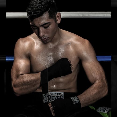 CLETO REYES Compression Hand Wraps for Boxing Gloves, Stretchy Breathable, MMA, Kickboxing, Muay Thai, Black - size: Pack of 5