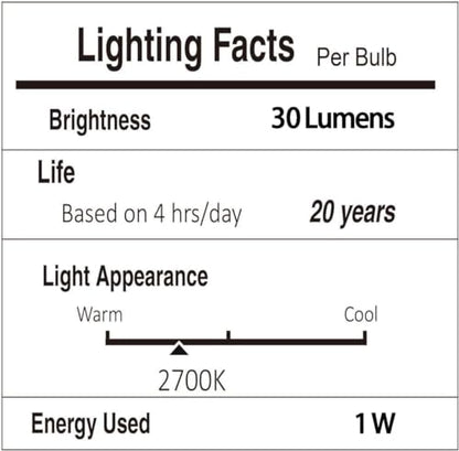 Svater Outdoor String Lights LED 60 FT G40 Patio Globe Light Waterproof - size: 60FT