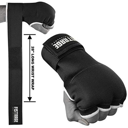 FISTRAGE Speed Ball Boxing Hand Wraps MMA Muay Thai Training Punching Dodge Striking Bag Leather Kit Hanging Swivel Workout Speedball Kicking with Mitt - color: Black, size: Small-Medium