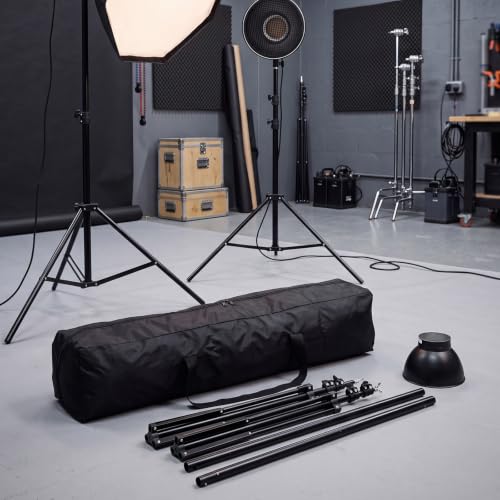 3 Pcs Tripod Carrying Case Bag Water Resistant Durable Lightweight Multifunctional Tripod Carrying Case with Heavy Duty Suit for Tent, Fishing Pole, Lights, Cameras(Black,39 x 8 x 8 in) - size: 39 x 8 x 8 in