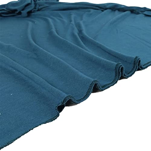 KXY 4 Pieces Stretchy Soft Cotton Shawl Long Jersey Scarf for Women Muslim Plain Wrap Hijab Head Scarf - color: Coffee + Leather Red + Beige + Black