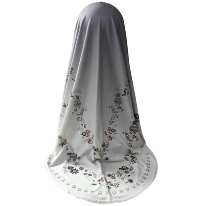 Instant Hijab For Women Ready To Wear Printed Floral Ombre Hijabs Islamic Abaya Turban Muslim Slip-On Khimar Hijab - color: 4# Burgundy Red