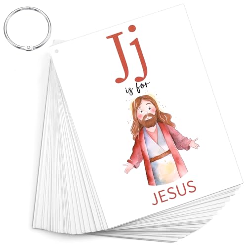 Skyygemm 26 Pcs Bible Verse ABC Flash Cards for Kids, Scripture Memory Card - size: Medium