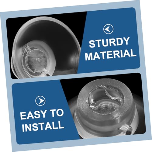 Toddmomy 50pcs Fish Tank Cup Feeders Holders for Easy Aquarium Installation Transparent Design for Elegant Aesthetic Fixation for Fish Feeding Accessories - size: 2.60X2.60X1.50CM