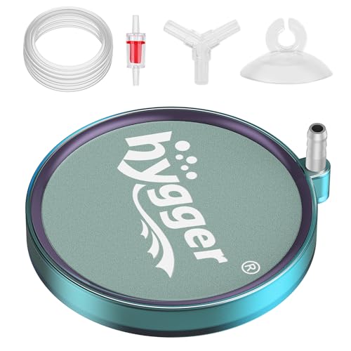 hygger Aquarium Air Stone 2 Inch, Fish Tank Bubbler Stone, Air Bubble Aerator Oxygen Diffuser, Air Pump Accessories for Aquariums, Fish Tanks, Hydroponics and Ponds - size: 2 Inch