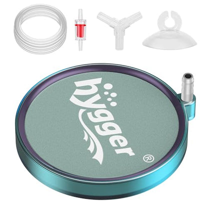 hygger Aquarium Air Stone 4 Inch, Fish Tank Bubbler Stone, Air Bubble Aerator Oxygen Diffuser, Air Pump Accessories for Aquariums, Fish Tanks, Hydroponics and Ponds - size: 4 Inch
