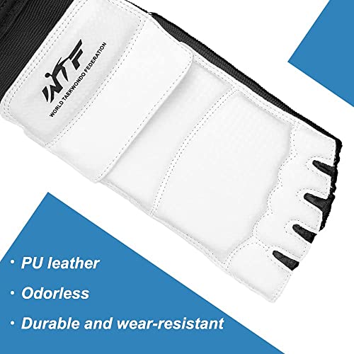 Taekwondo Sparring Gear Foot Protector Karate Boxing Sparring Foot Guard, Martial Arts Protective Foot Gear for Kung Fu Punch Bag Kickboxing MMA Training - size: Small