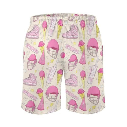 Mens Trunks Breathable Quick Dry Mesh Lining Holiday Party Beach Board Shorts - color: Style-1, size: 3X-Large