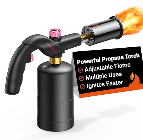 ThermoMaven Powerful Propane Torch for Sous Vide, Charcoal Lighting, and Culinary Creations – Versatile Kitchen Blow Torch (Gas Tank Not Included), Pink - color: Pink