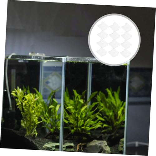 ERINGOGO 12pcs Rimless Aquarium Lid Clips Support Holder for Glass Covers Stable and Aesthetic Fish Tank Accessories
