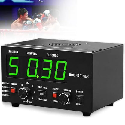 Professional Boxing Interval Timer - Gym Clock with 30S-10min Workout & 0/30/60S Rest - Ultimate Fitness Timer for Boxing and Gym Training - Blue - size: Green