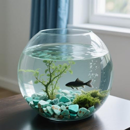 0.96LB Crushed Quartz Aquarium Gravel Vase Filler Succulent Rocks Home Decor Fish Tank Stones Pebbles Polished Bulk Irregular Shaped - Artificial Turquoise - color: Artificial Turquoise