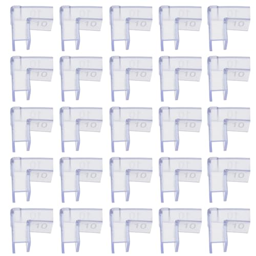 25pcs Fish Tank Corner Guards 90° L-Shaped Soft Edge Protectors for 10mm Glass Aquarium Safety Bumpers Furniture Edge Covers
