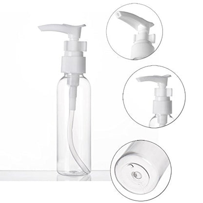 ALINK 16pcs Travel Size Toiletry Bottles Set, Tsa Approved Clear Cosmetic Makeup Liquid Containers with Zipper Bag
