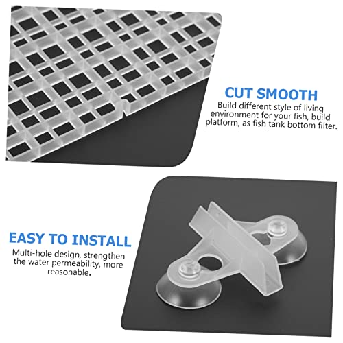 Happyyami 1set Aquarium Divider Fish Tank Separation Tool High-Transparency for Breeding Easy to Install Panels Cups for Fish Isolation - color: Transparent