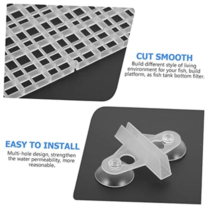 Happyyami 1set Aquarium Divider Fish Tank Separation Tool High-Transparency for Breeding Easy to Install Panels Cups for Fish Isolation - color: Transparent