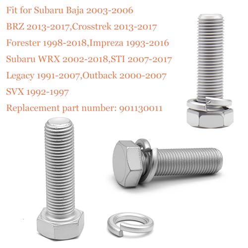4 Pcs Disc Brake Caliper Bracket Bolt Fit for Subaru Baja, BRZ, Crosstrek,Forester,Impreza,WRX,STI,Legacy,Outback,SVX Select Models,Replace OEM 901130011 - style: Replace 901130011