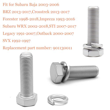 4 Pcs Disc Brake Caliper Bracket Bolt Fit for Subaru Baja, BRZ, Crosstrek,Forester,Impreza,WRX,STI,Legacy,Outback,SVX Select Models,Replace OEM 901130011 - style: Replace 901130011