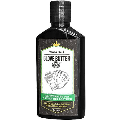Meister Glove Butter (6 oz.) - Rejuvenates Golf, Baseball and Other Leather Gloves