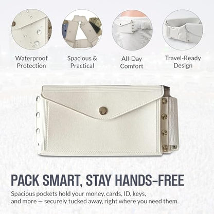 Premium Microfiber Ihram and Ihram Belt with Accessories for Hajj and Umrah Essentials - color: Ihram Waist Belt