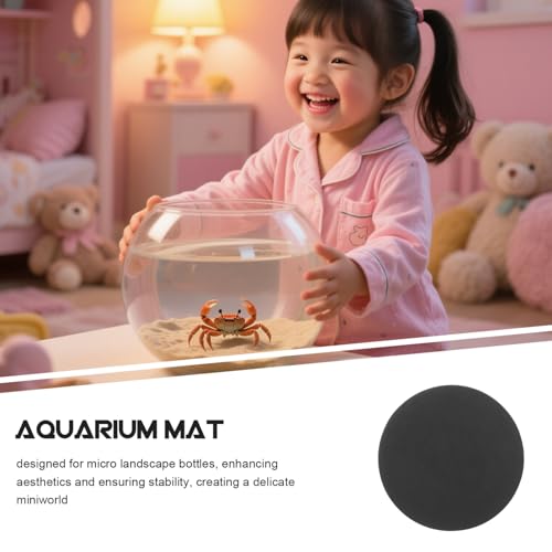 Abaodam Aquarium Nonslip Pad Fish Tank Cushioning Mat Enhanced Grip Insulation Mats for Tank Bottom and Easy Cleaning for Busy Fishkeepers - size: 25.00X25.00X1.00CM