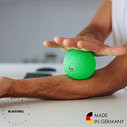 Blackroll - Trigger Point Ball 08, for Exercise and Muscle Recovery, Deep Tissue Massager for Myofascial Release in The Shoulders, Neck, and Back, 8cm (3.1"), Black - size: 3.2"