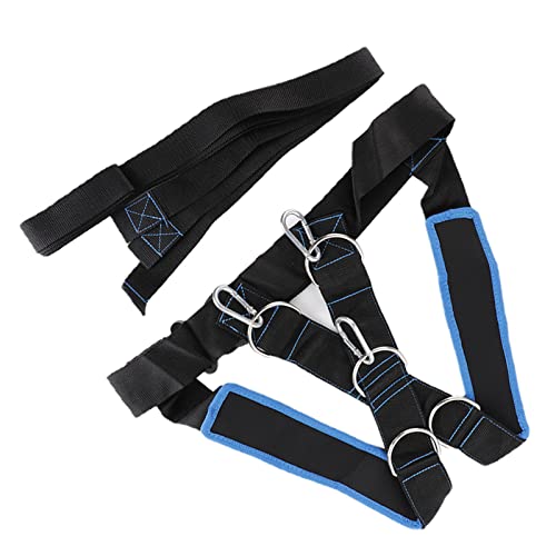 Alomejor Speed Strength Training Sled Shoulder Harness with Resistance Band Belt Adjustable Comfort Ideal for Speed and Endurance Training