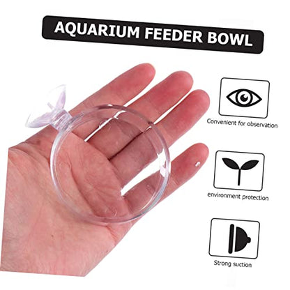 BESPORTBLE 5pcs Fish Feeder Tray Food Holder for Aquariums Easy to Install Cup Design Compact for Fish and Shrimp Feeding Practical Aquarium Accessory