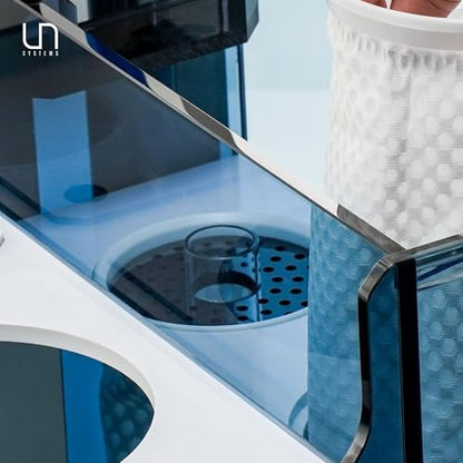 Ultum Nature Systems Filter Sock Silencer - 4” / 10 cm Acrylic Cover for UNS Reef System Sump - Fits 9cm ID, Reduces Splash Noise, Catches Debris, Integrated Handle, Aquarium Filter Accessory - 2 Pack
