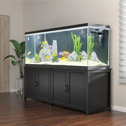 GDLF 180-200 Gallon Large Fish Tank Stand, Aquarium Stand with 72"*24" Tabletop Fits 125/150/180/200 Volumns Aquariums,2200LBS Capacity Heavy Duty - size: 180-200 Gallon