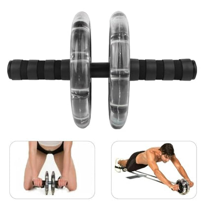HERCHR Ab Roller Wheel Fitness Roller Ab Exercise Wheels Kit Push-Up Bar - Home Gym Equipment for Men Women Core Strength Abdominal Exercise