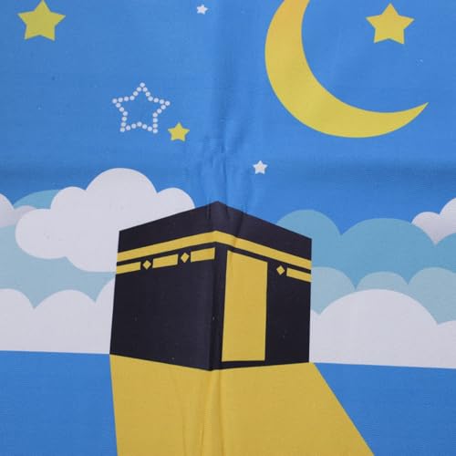 Kids Praying Rug, Soft Cotton Comfortable Prayer Mat with Tassels, for Boys and Girls