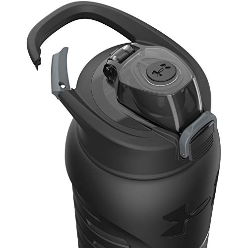 Under Armour 24Oz Stainless Steel Water Bottle, Insulated, Carabiner Easy Carry Hook, Leak Proof, Kids & Adults, All Sports, Gym - color: Academy