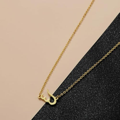 women's necklaces mens chain necklaces,Initial Pendant in Arabic Letter Handcut Brass Unique Necklace Personalized Customized Pendant Gift for Lady Friend